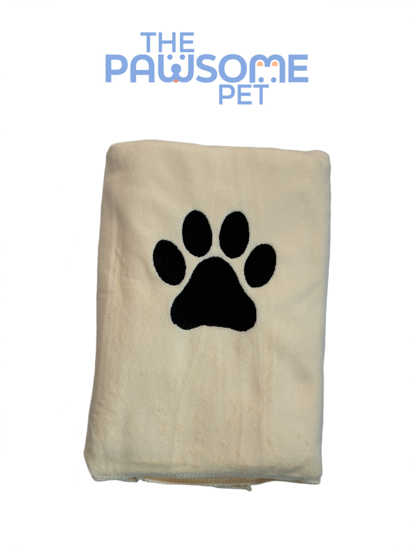 Pawsome's Pet Towel paw-bone imprint