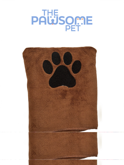 Pawsome's Pet Towel paw-bone imprint
