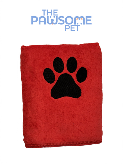 Pawsome's Pet Towel paw-bone imprint