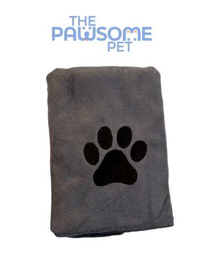 Pawsome's Pet Towel paw-bone imprint