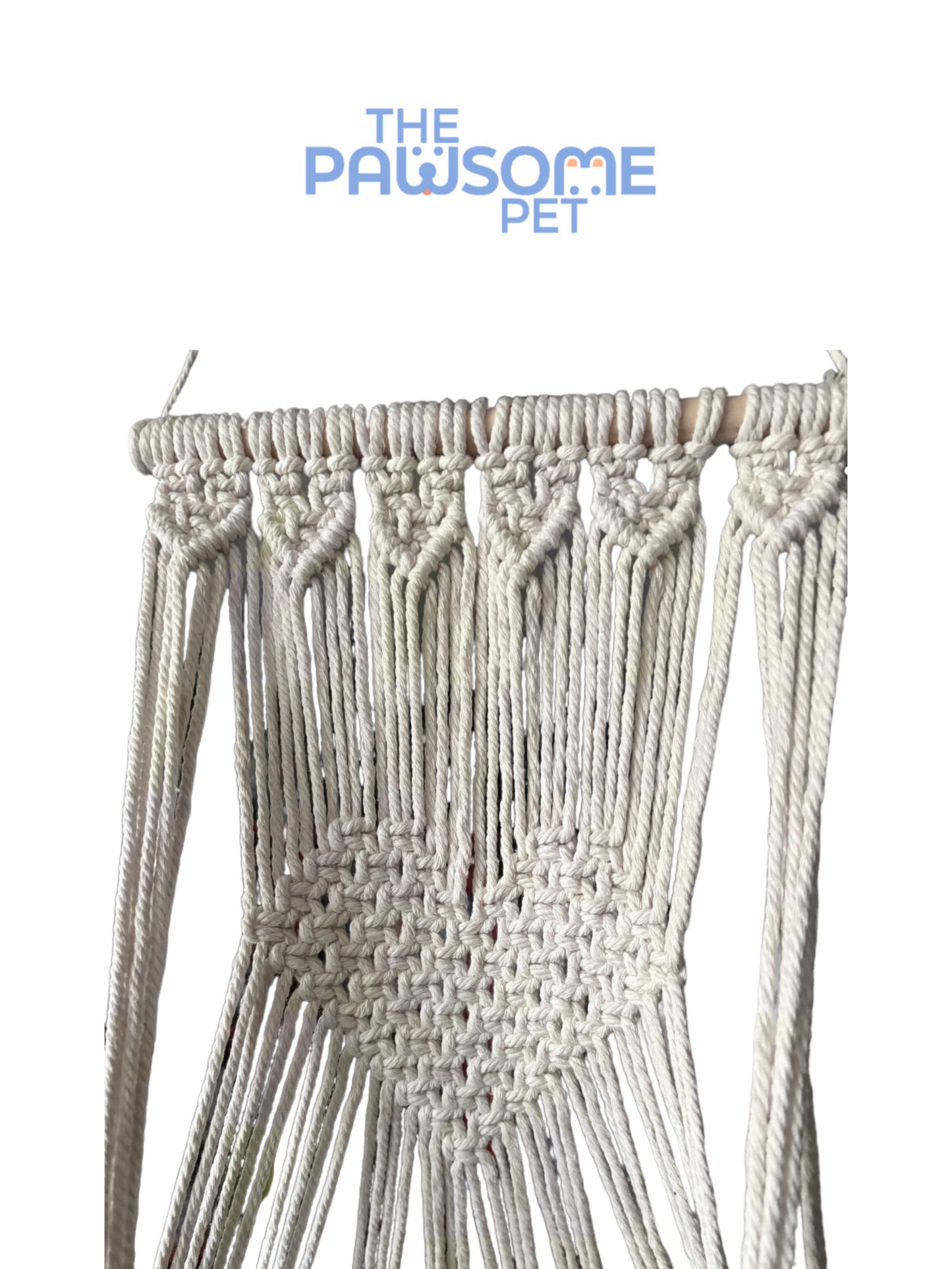 pet hammock macramé  large detail 2