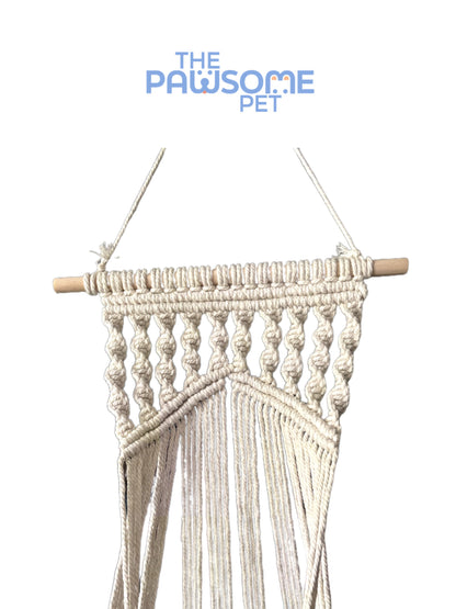 pet hammock macramé  medium detail