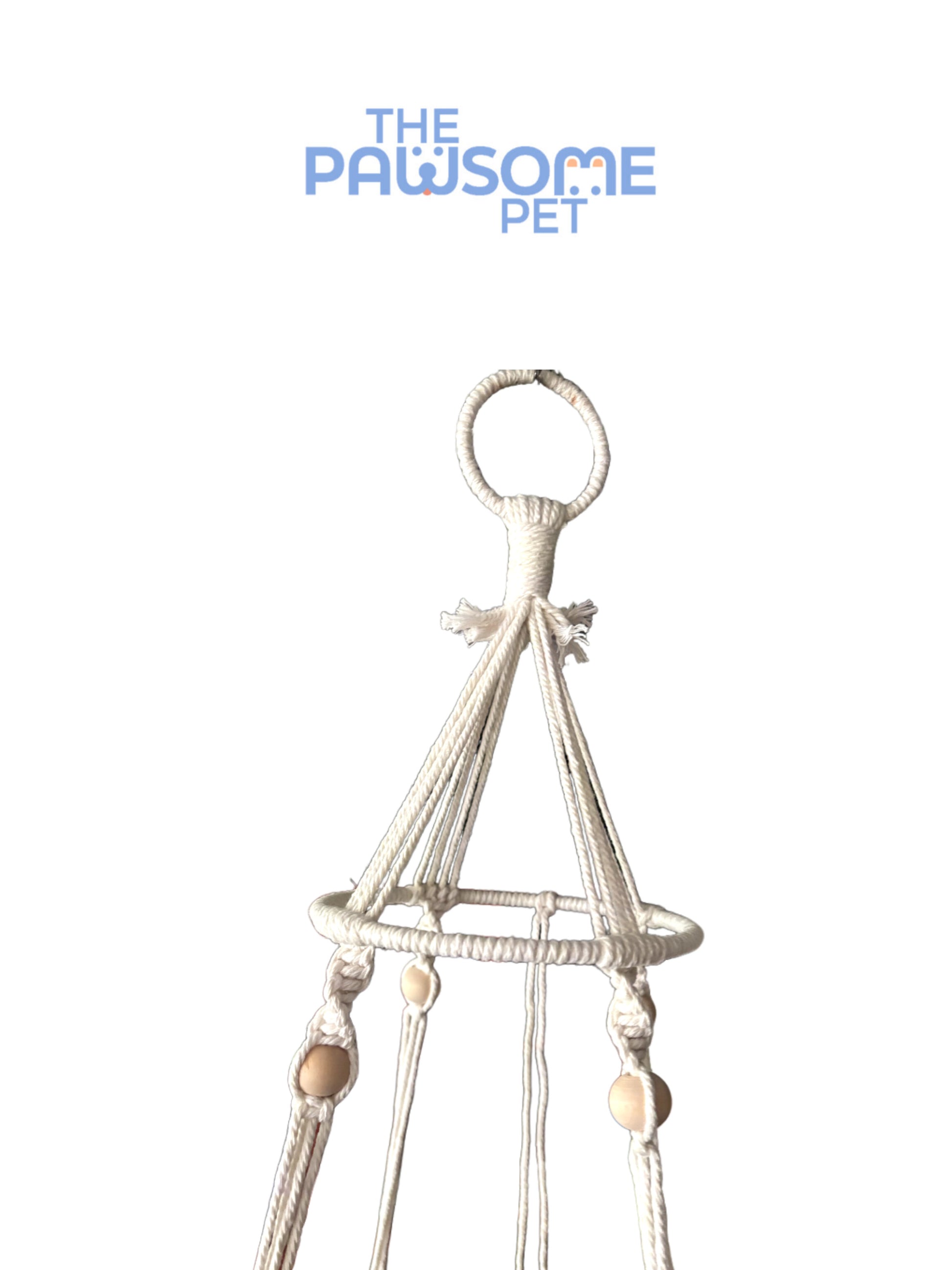pet hammock macramé small detail