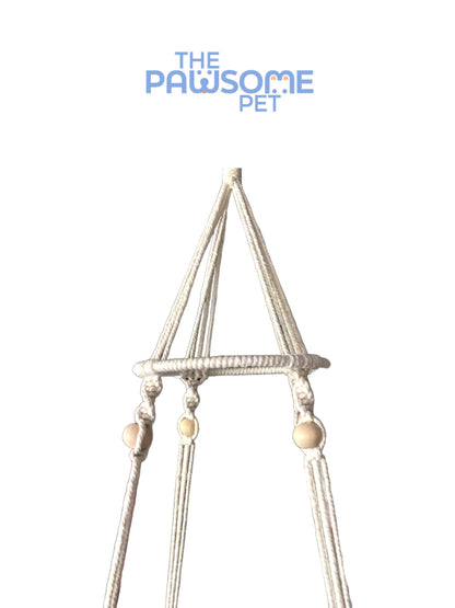 pet hammock macramé  xlarge detail