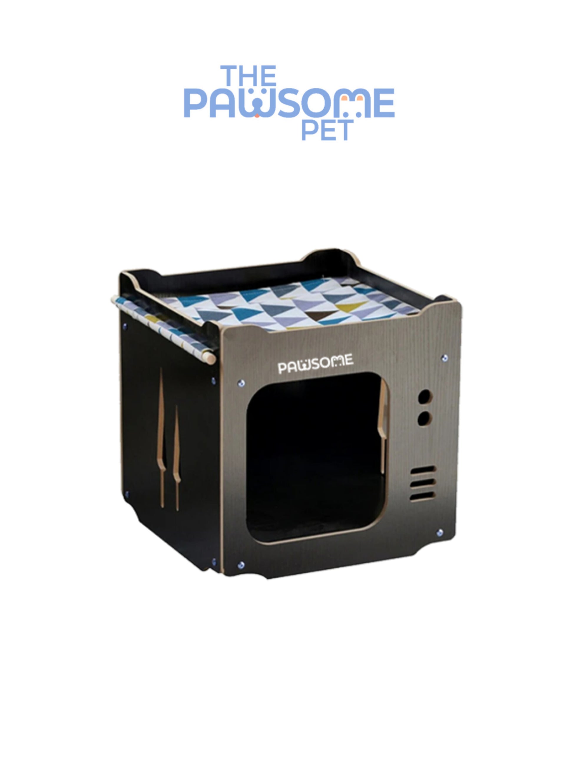 pet nest with hammock black