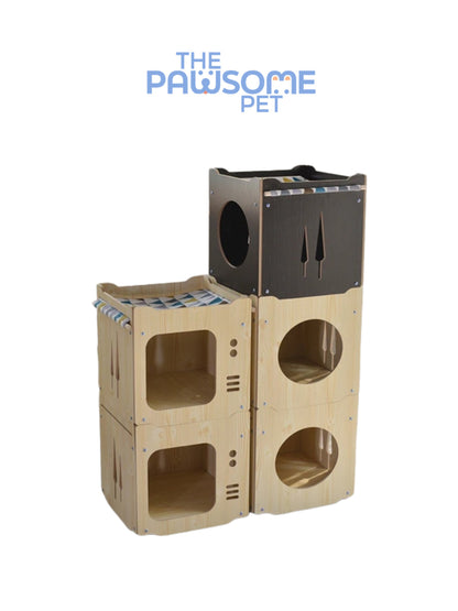 pet nest with hammock stacked