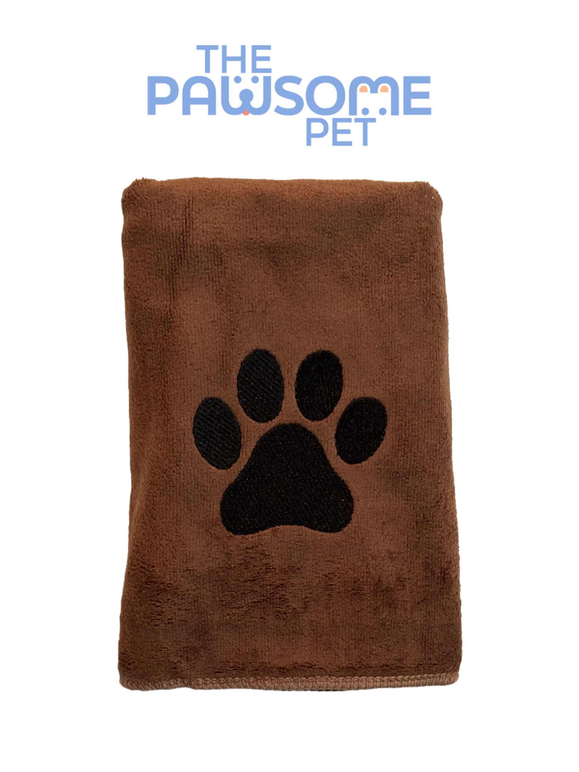 pet towel microfiber medium brown 1