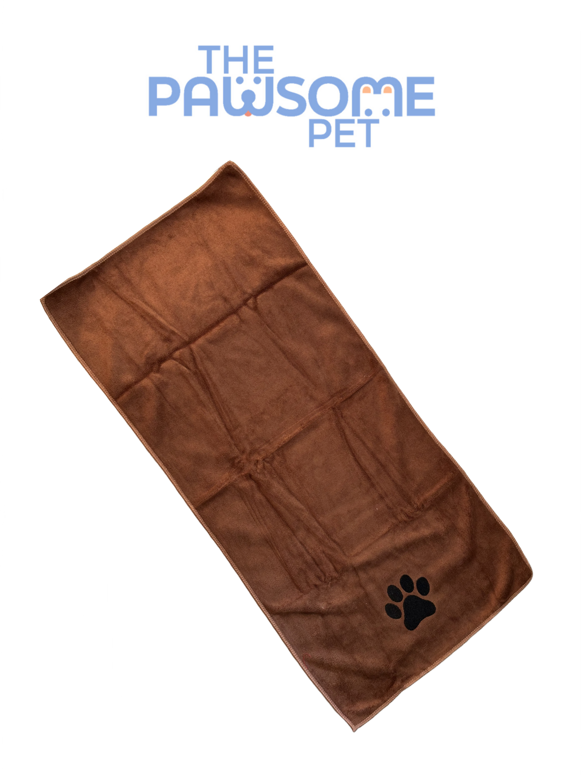 pet towel microfiber medium brown