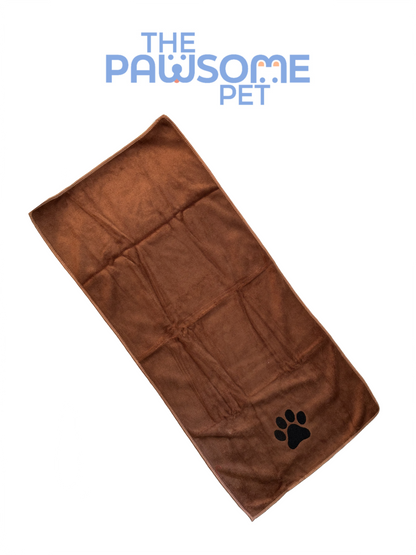 pet towel microfiber medium brown