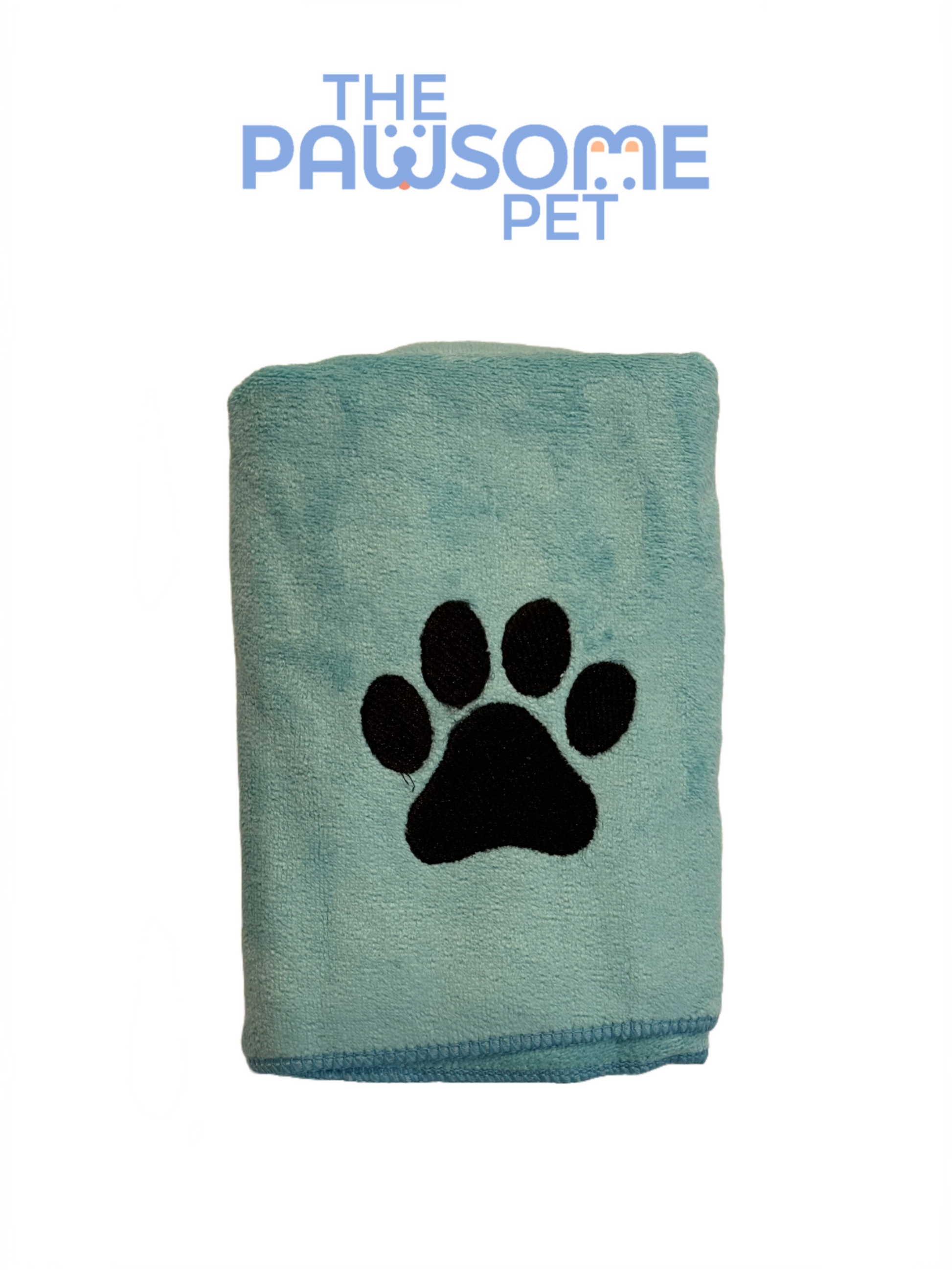 pet towel microfiber medium green