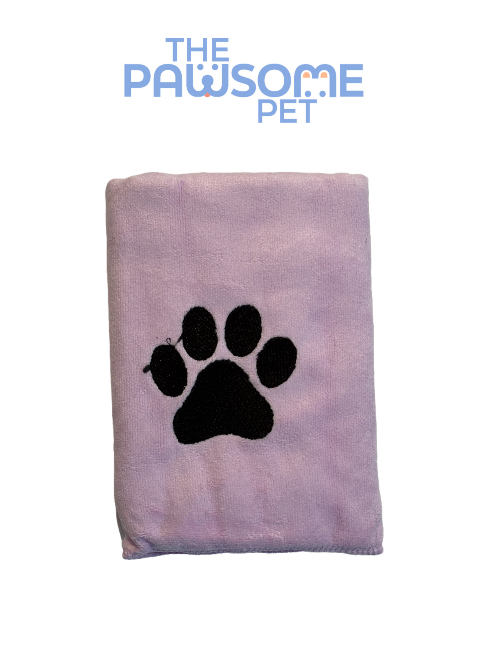 pet towel microfiber medium purple