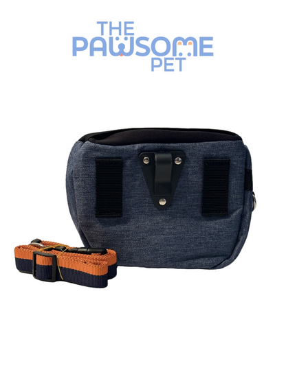 pet treat pouch bag blue