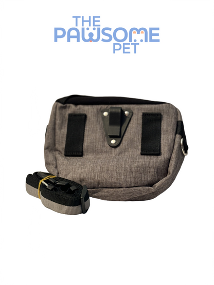 pet treat pouch bag gray