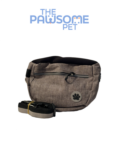 pet treat pouch bag gray