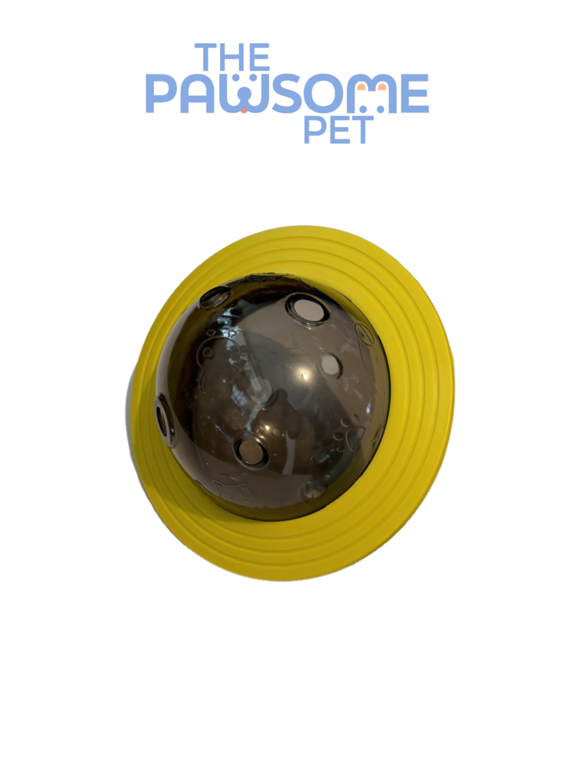 planet treat dispenser yellow
