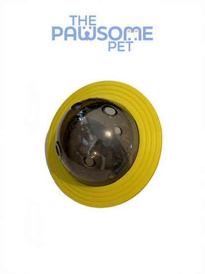 planet treat dispenser yellow