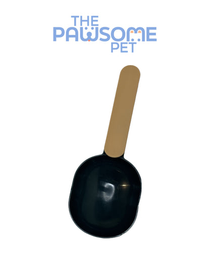 plastic food scoop black orange