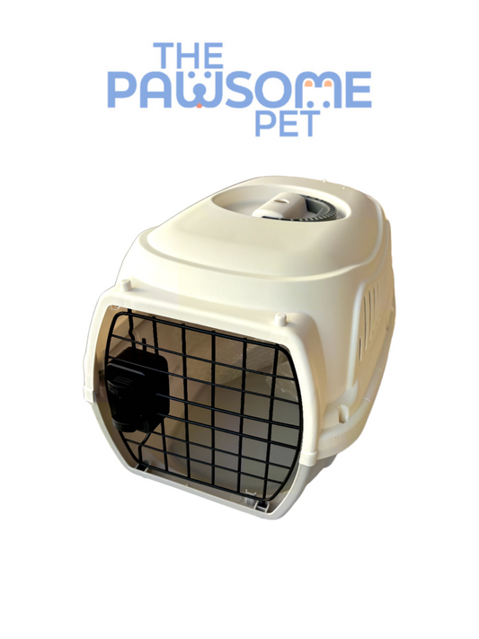plastic pet carrier Gray