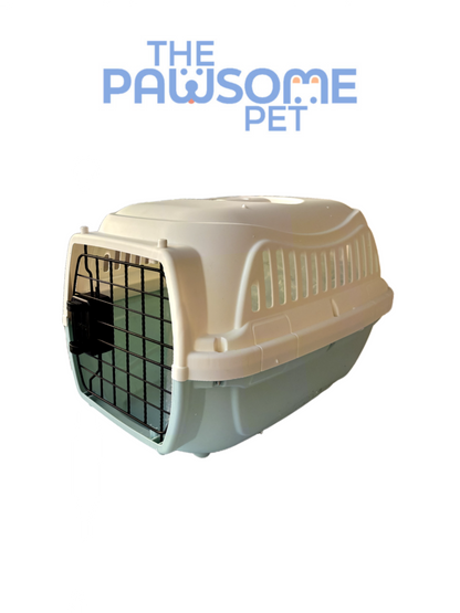 plastic pet carrier green