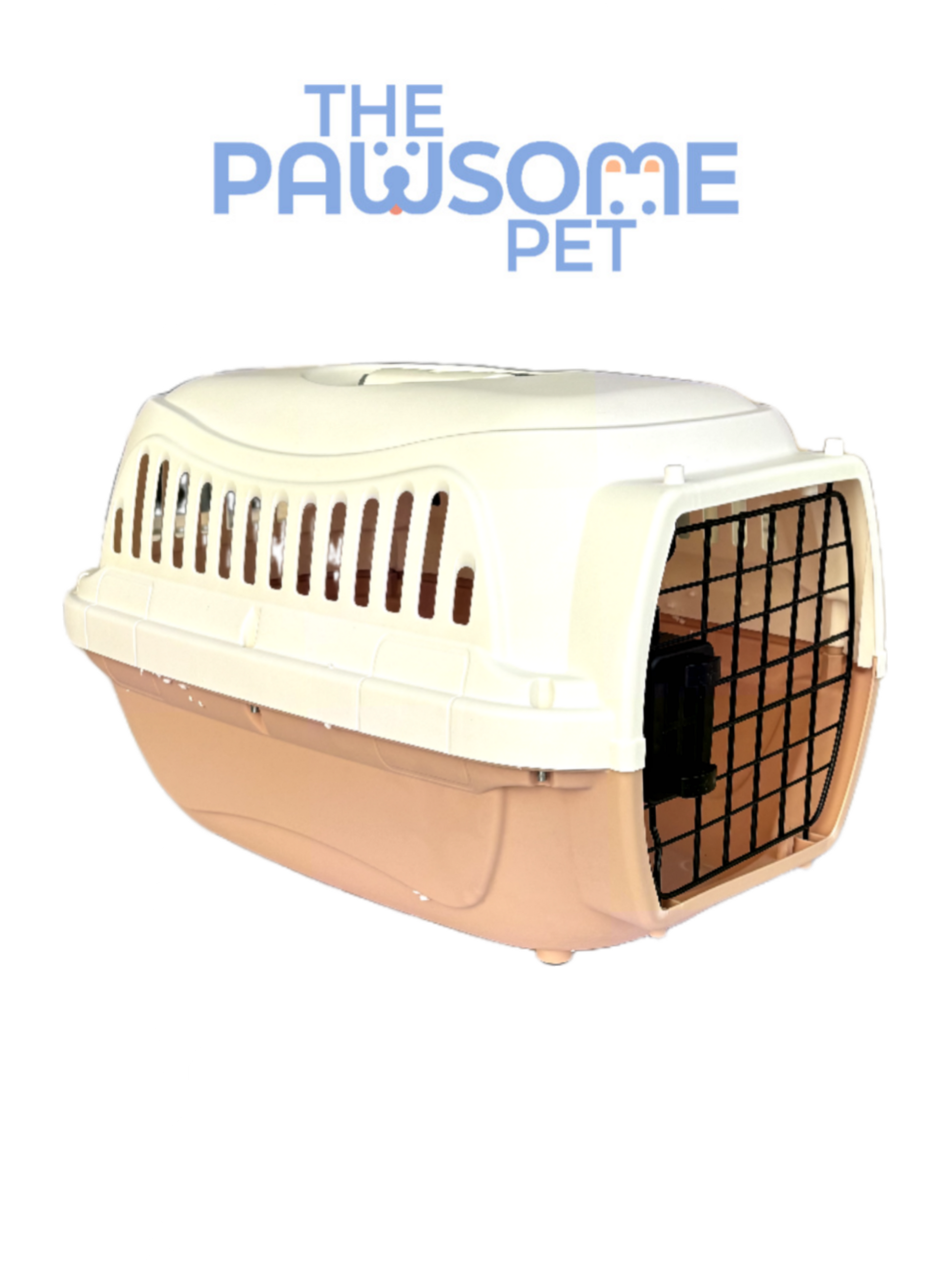 plastic pet carrier orange