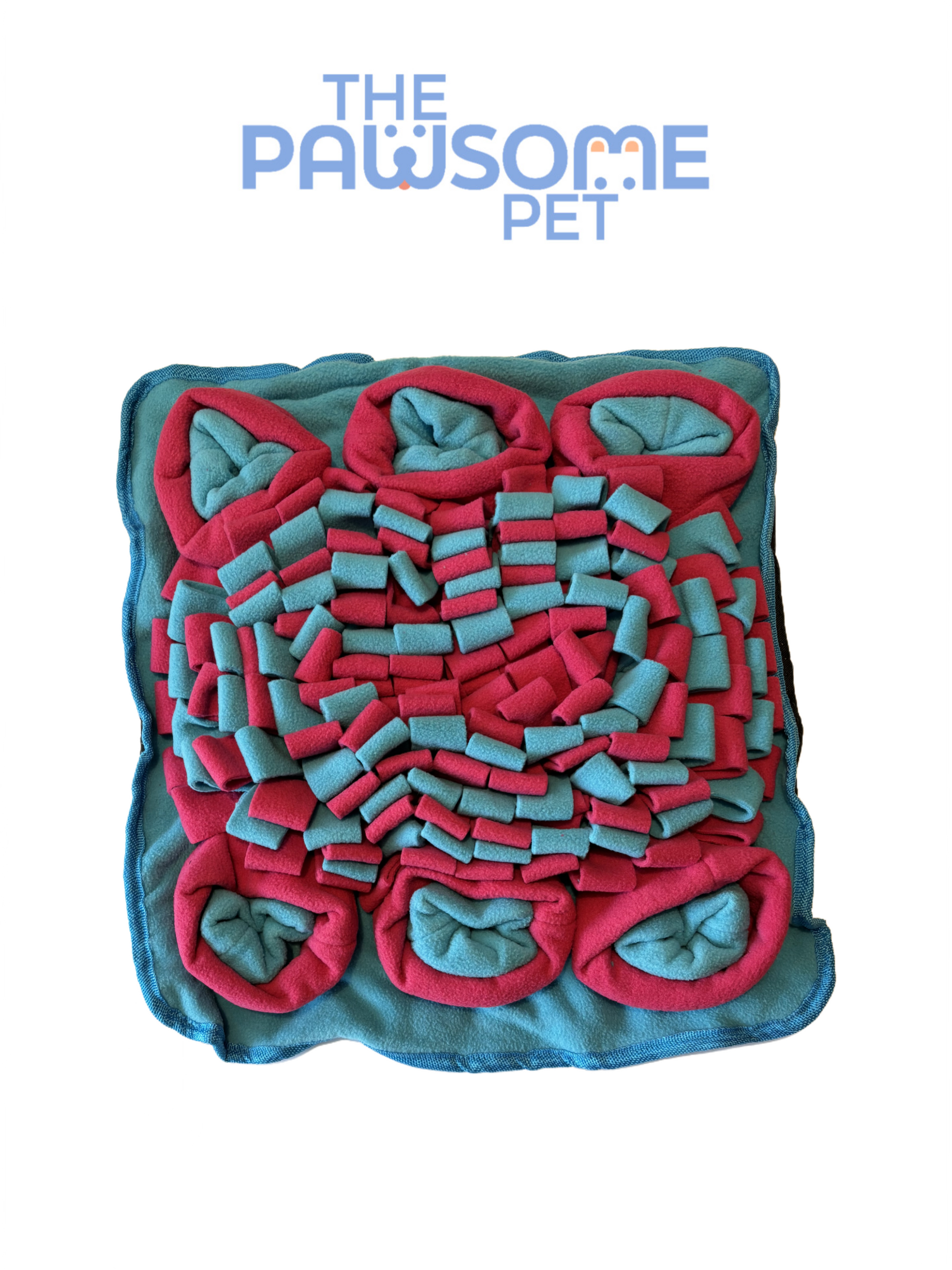 rectangular snuffle mat medium blue red