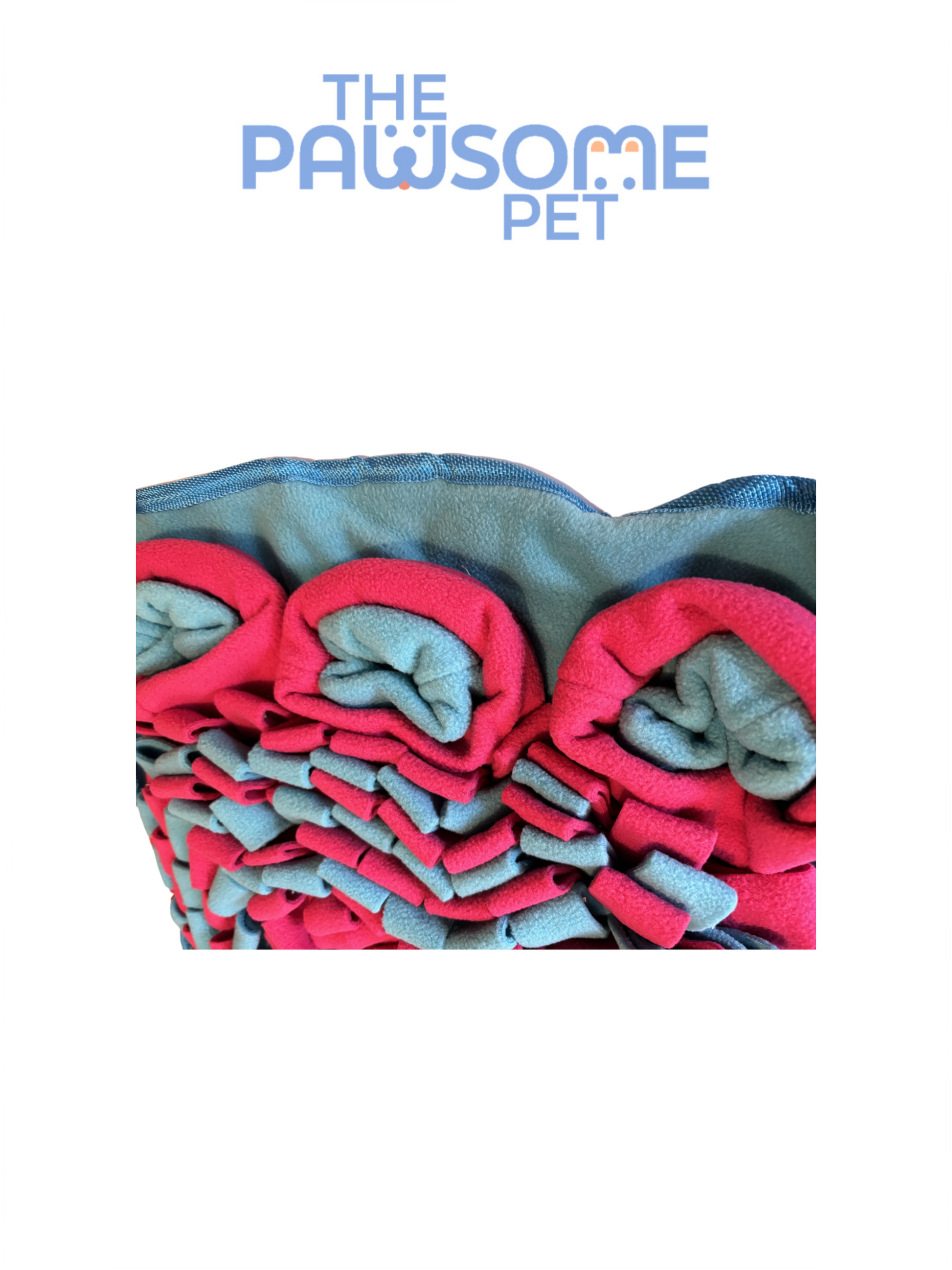 rectangular snuffle mat medium blue red details