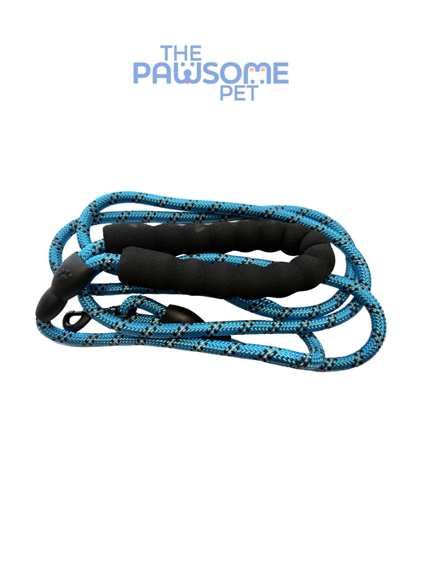 Reflective climbing rope leash blue