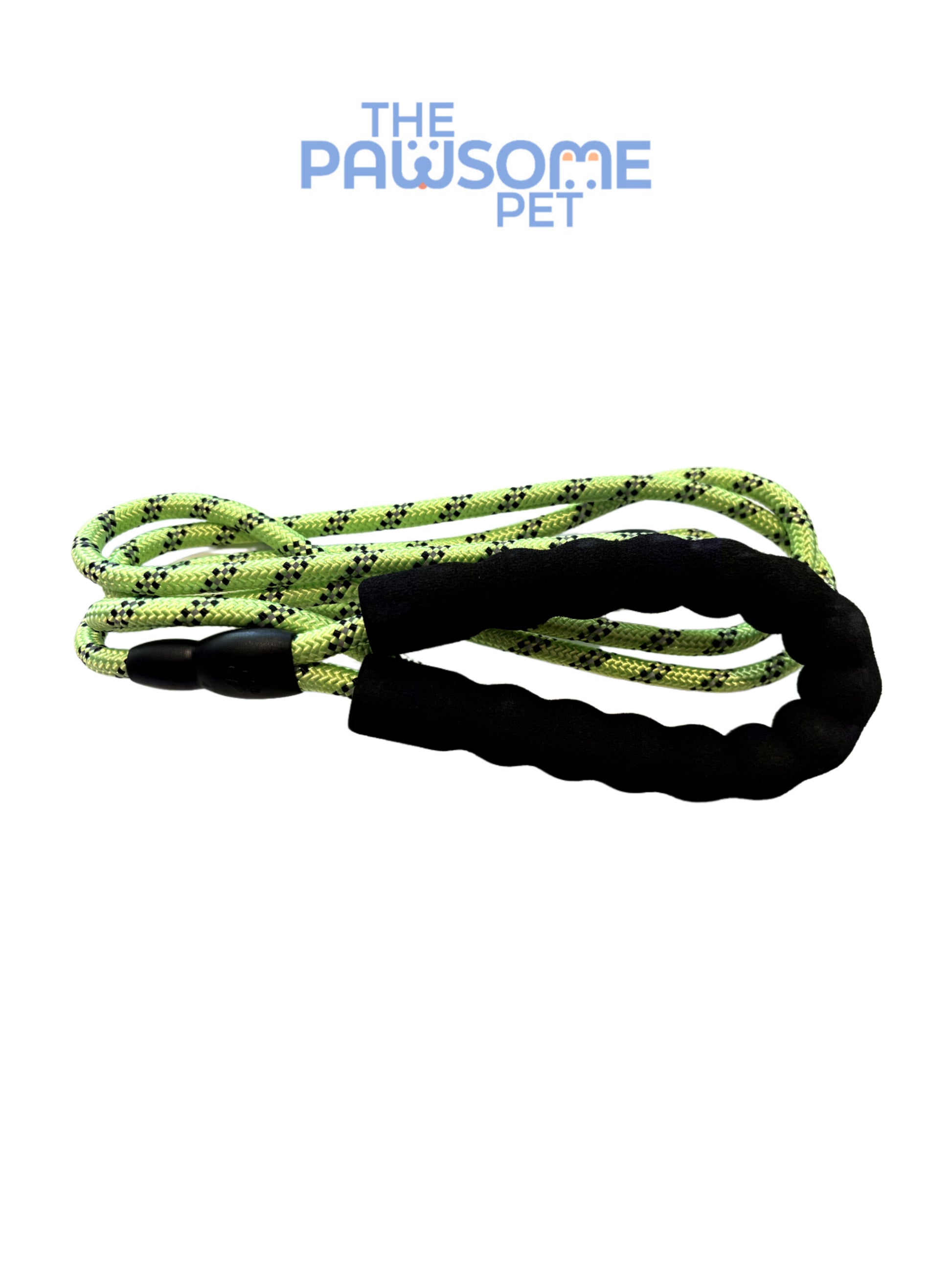 Reflective climbing rope leash green