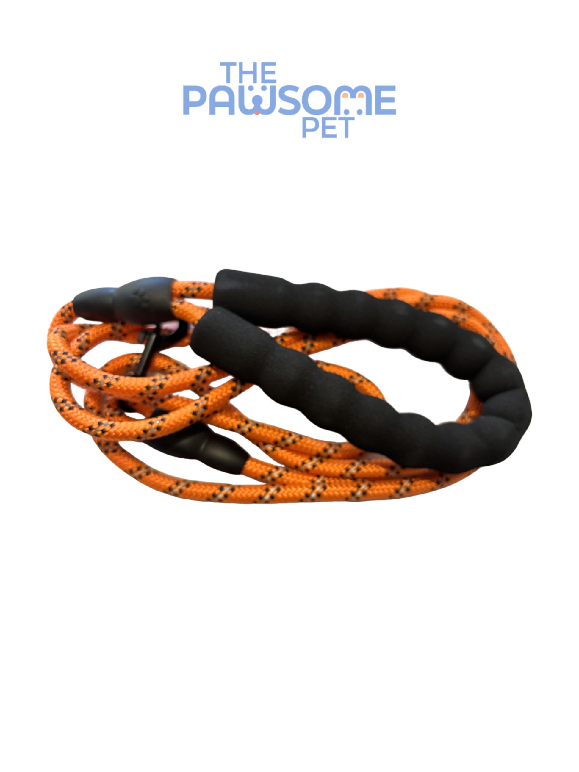 Reflective climbing rope leash orange