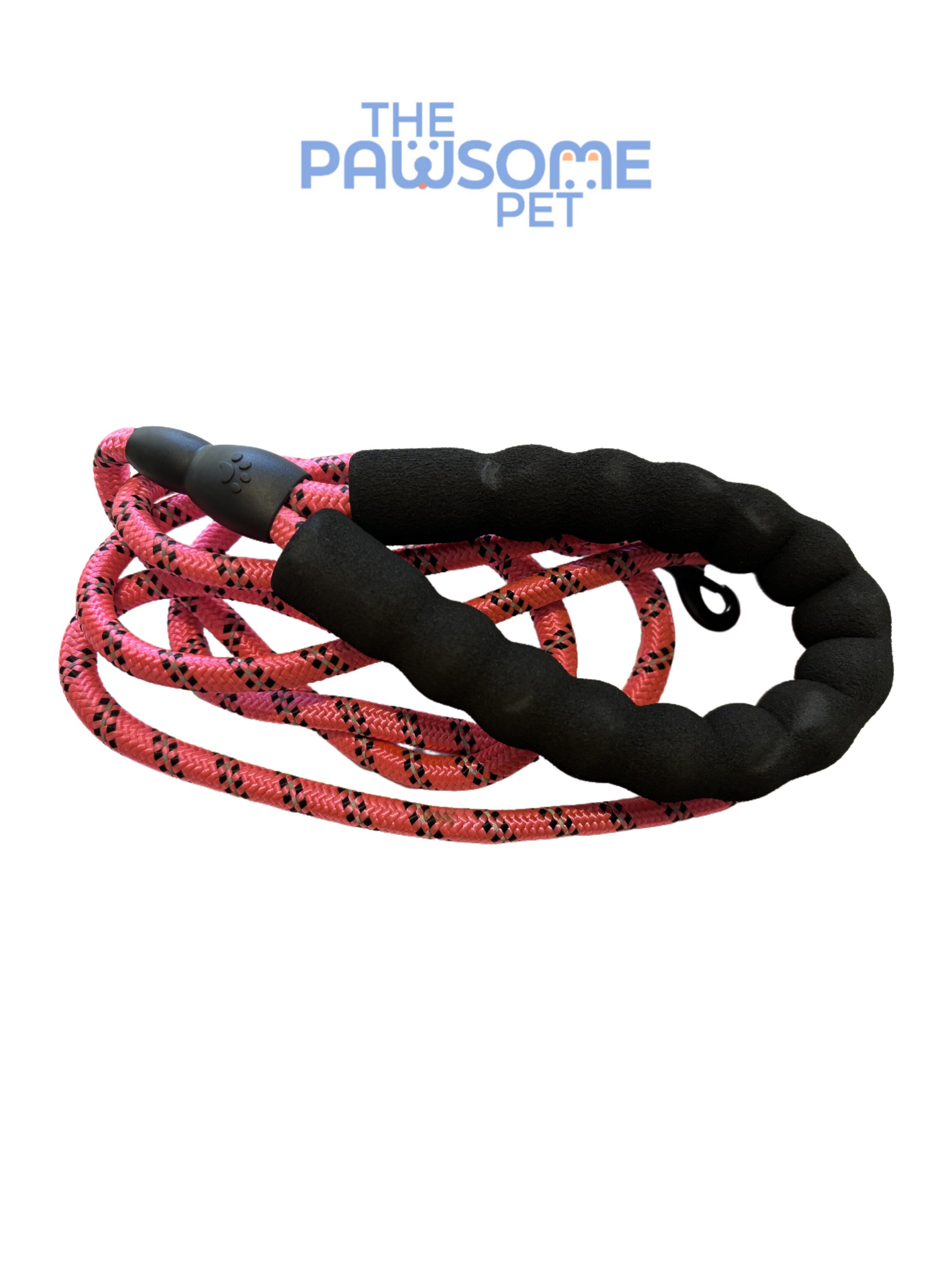 Reflective climbing rope leash pink+