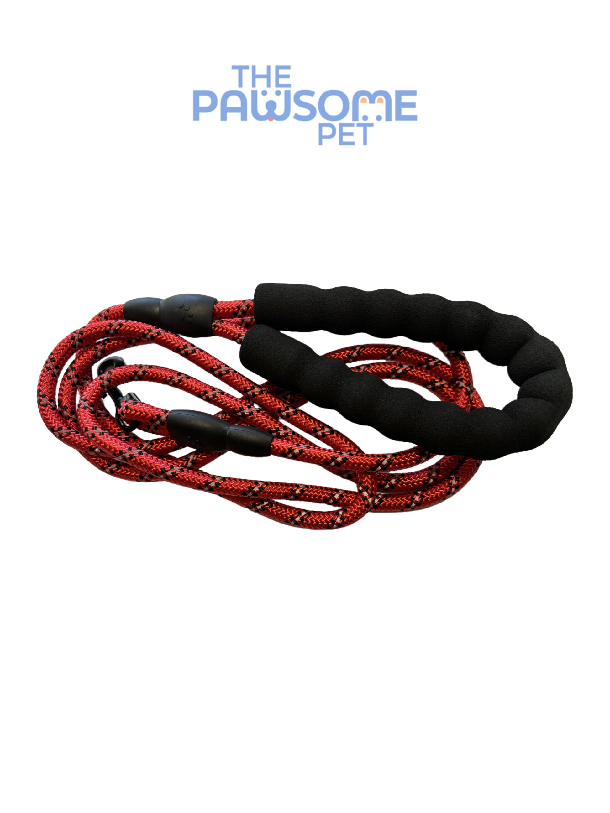 Reflective climbing rope leash red