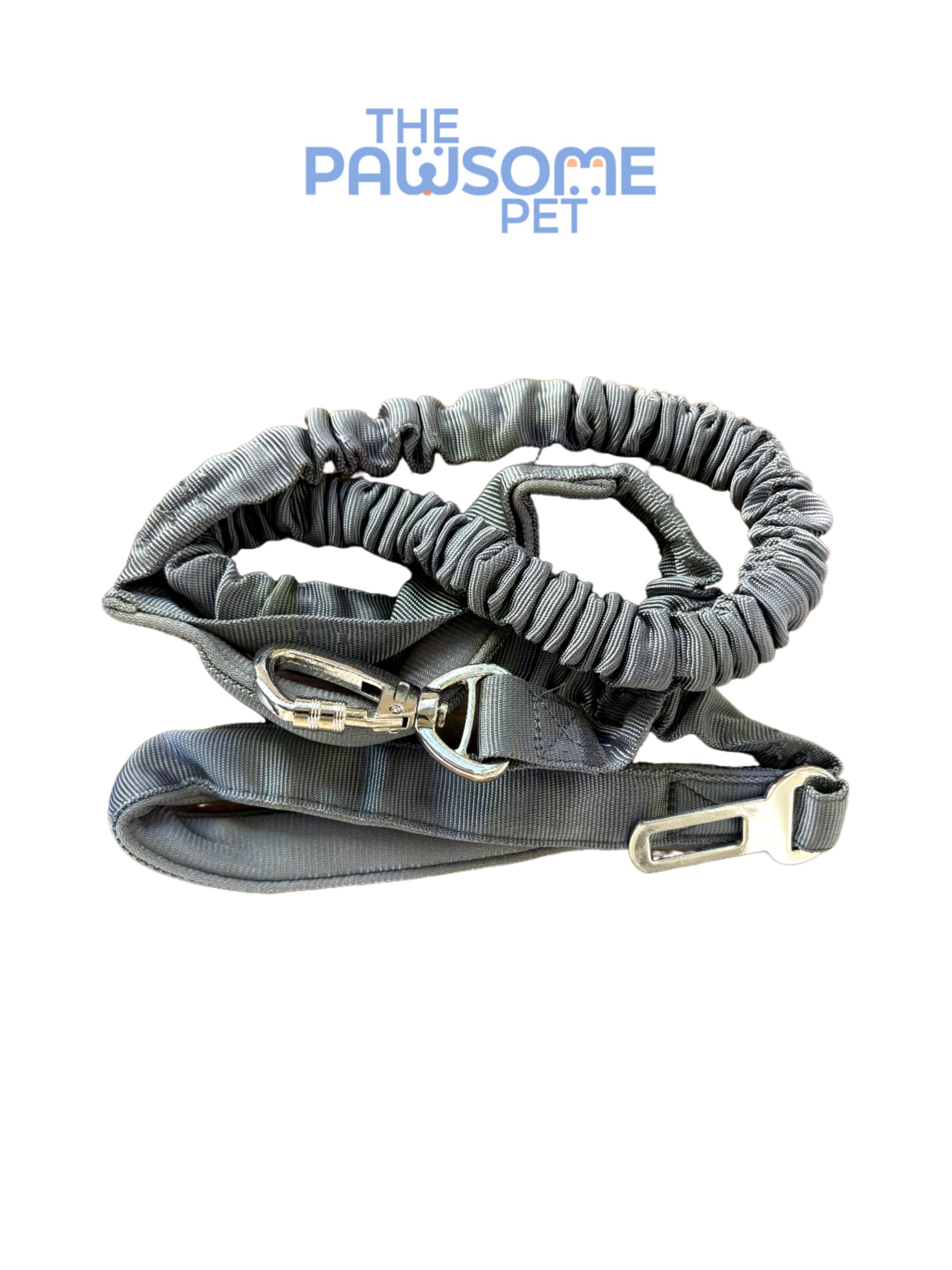 reflective leash car esat belt  gray