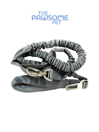 reflective leash car esat belt  gray