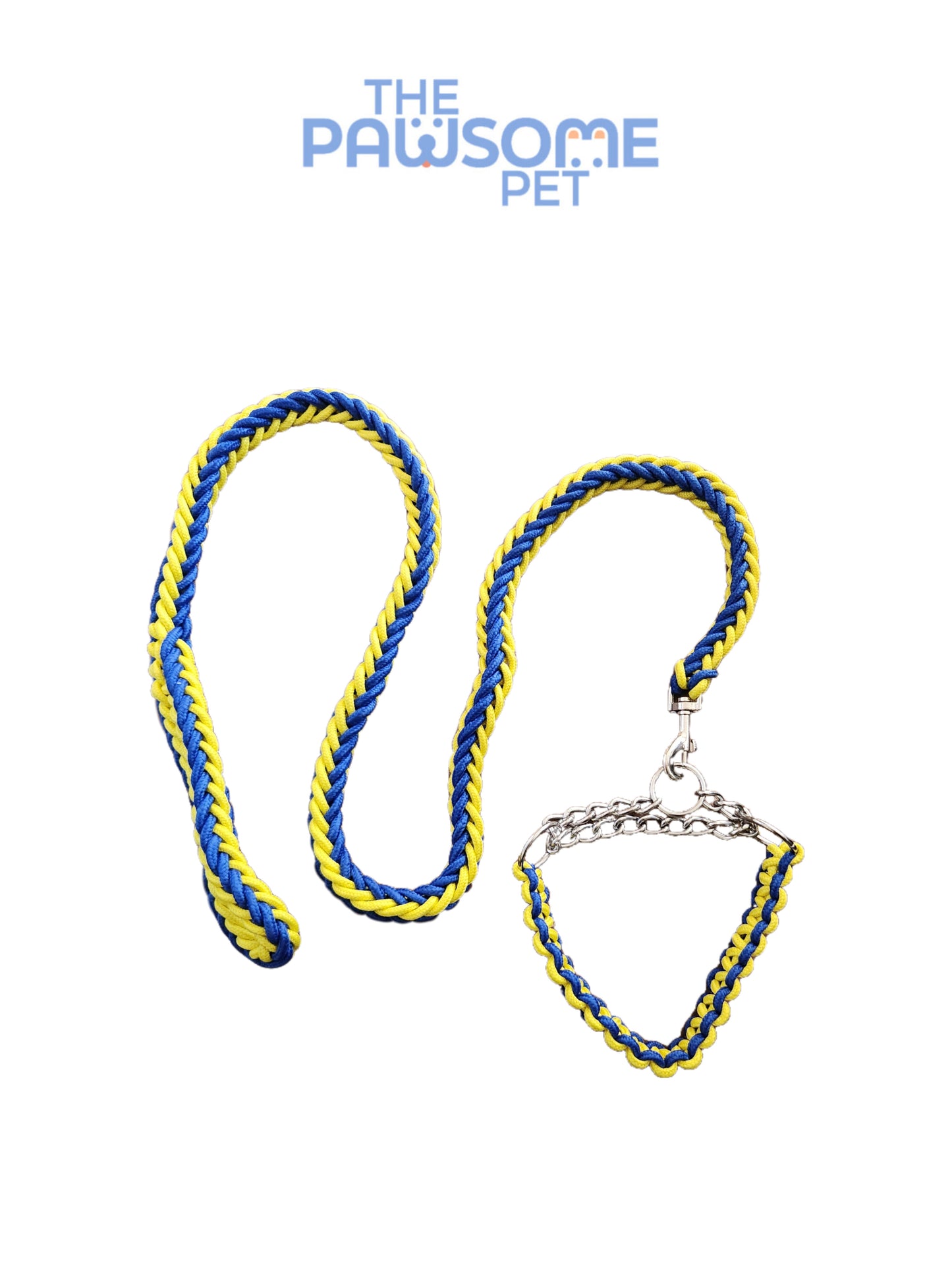 Pawsome's Adjustable Twisted Training Leash with Collar Loop