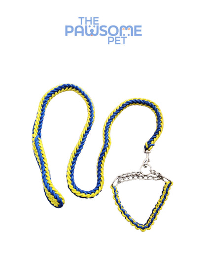 Pawsome's Adjustable Twisted Training Leash with Collar Loop