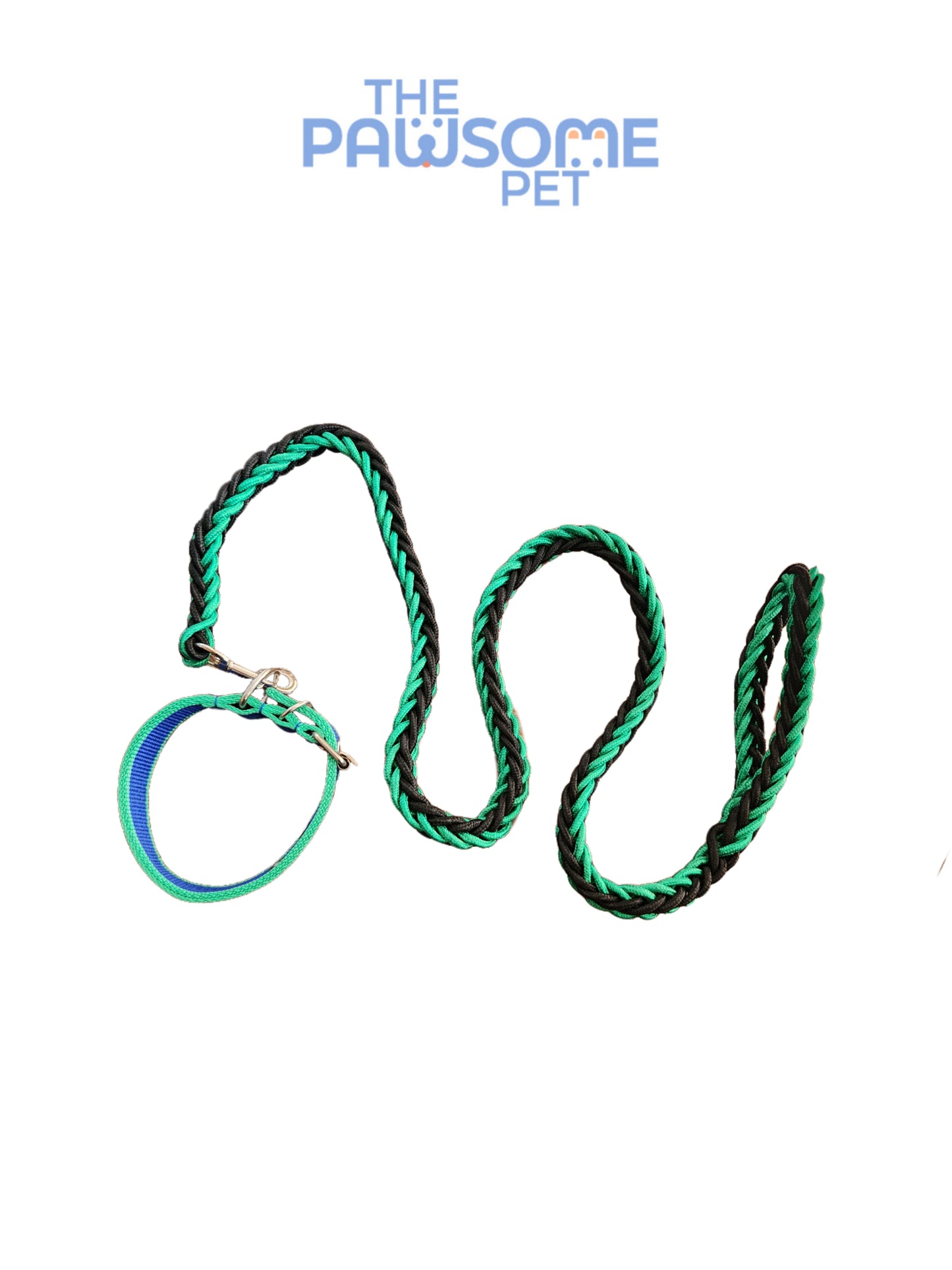Pawsome's Adjustable Twisted Training Leash with Collar Loop