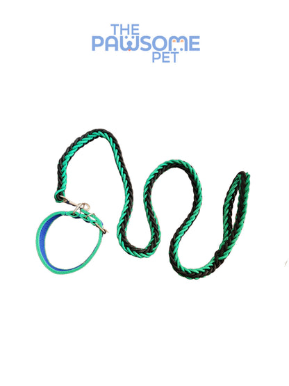 Pawsome's Adjustable Twisted Training Leash with Collar Loop