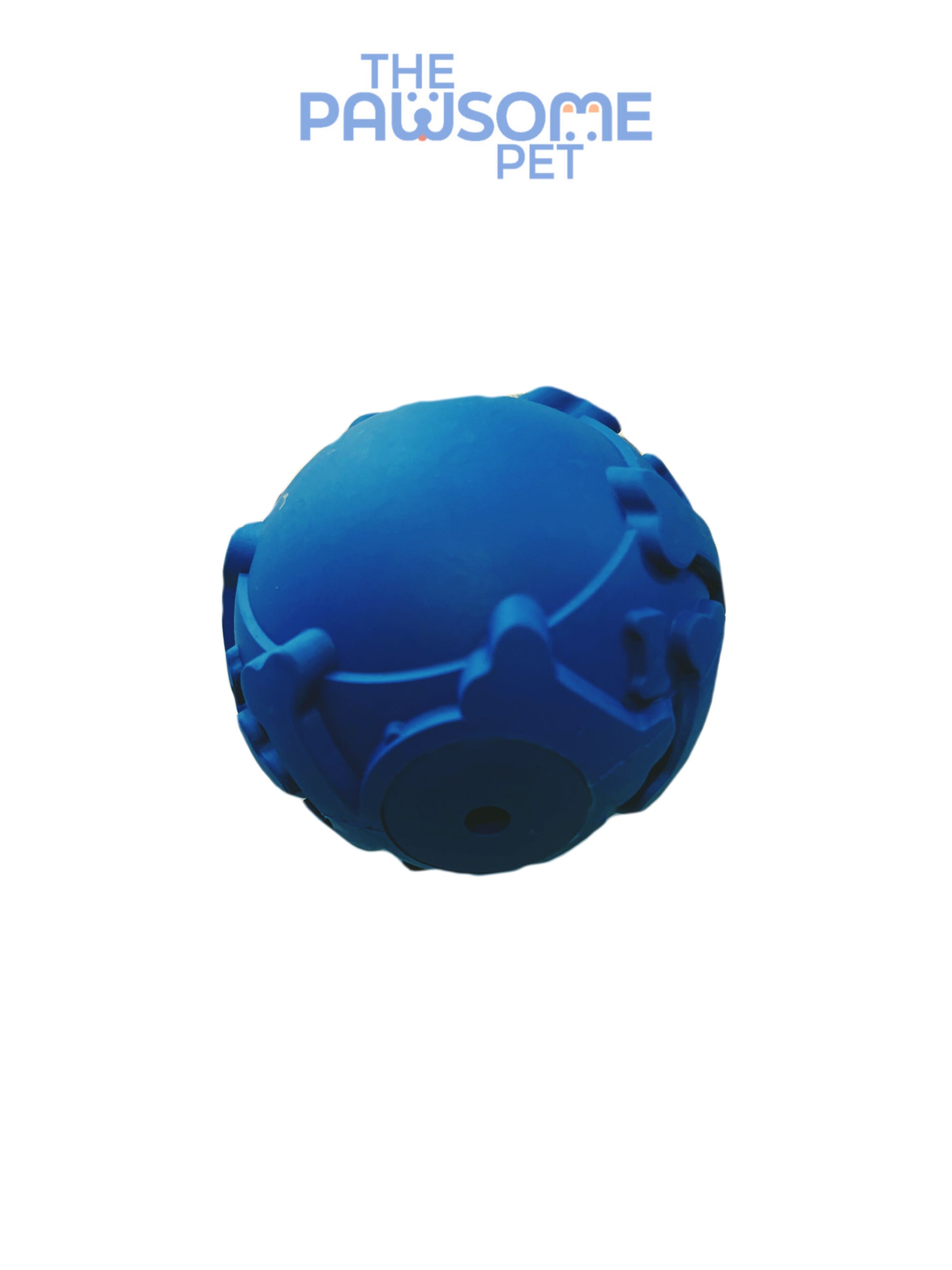 Rubber Squeaky Ball blue
