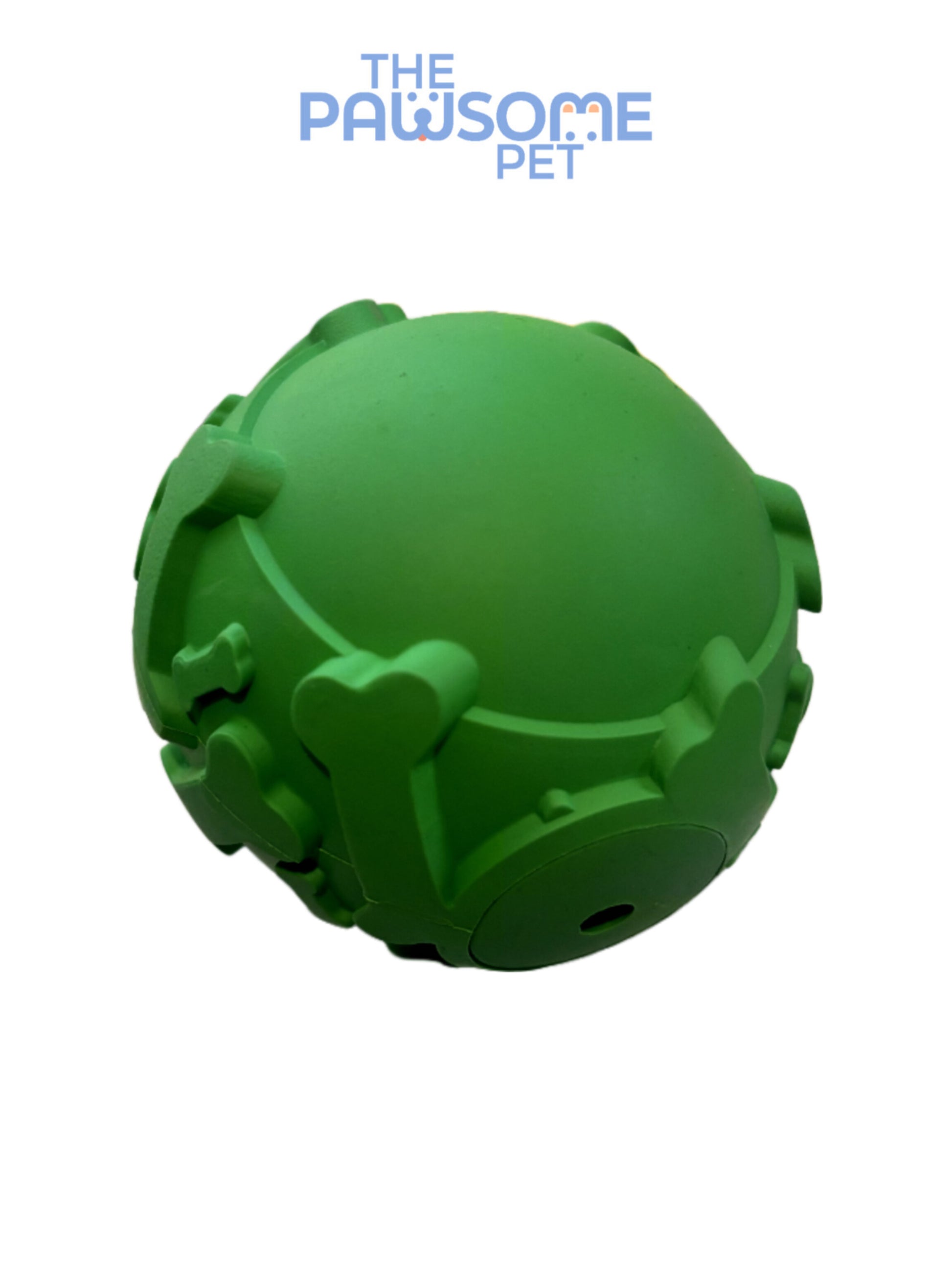Rubber Squeaky Ball green