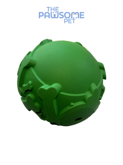Rubber Squeaky Ball green