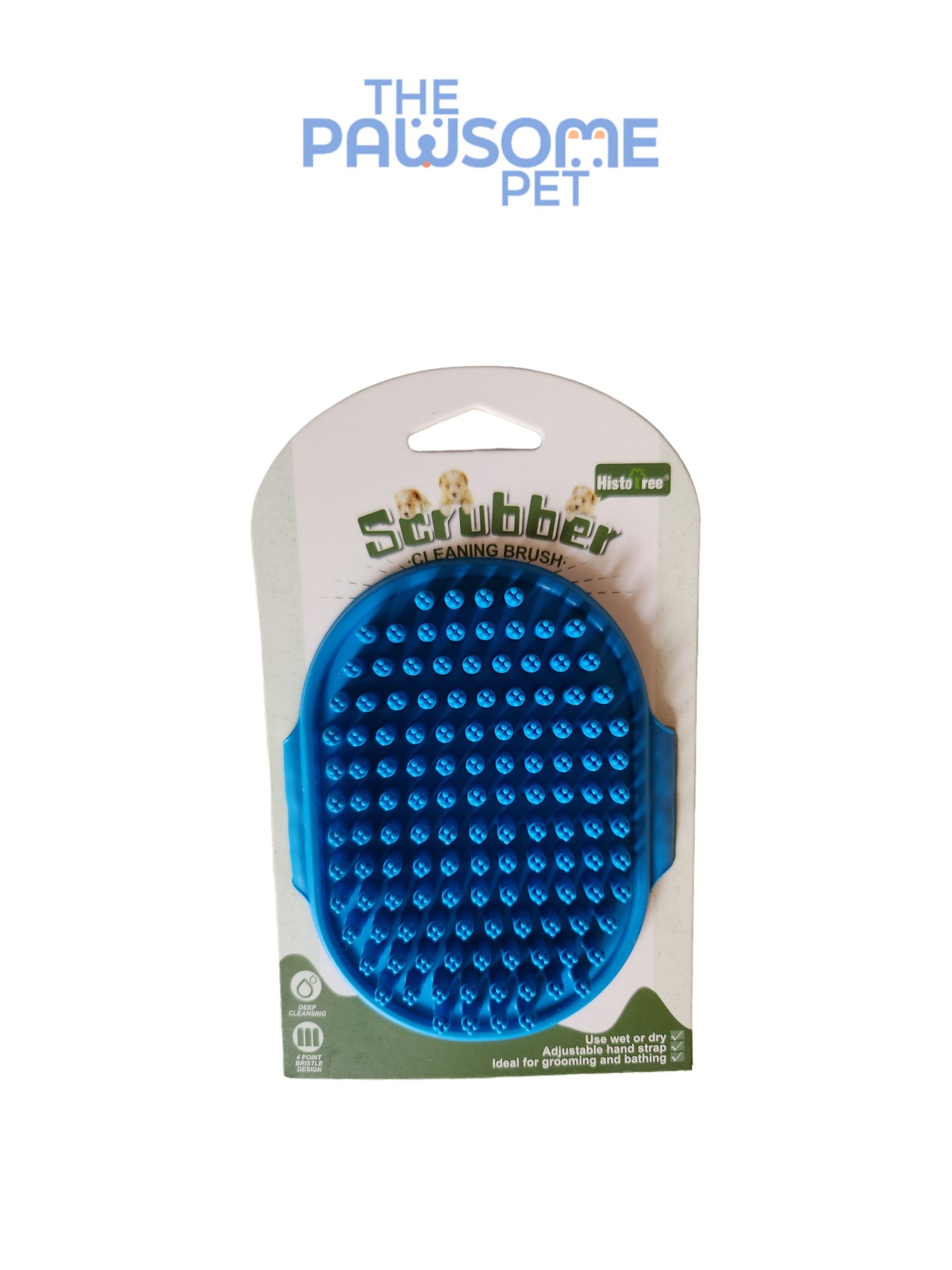 scrubber bath brush blue