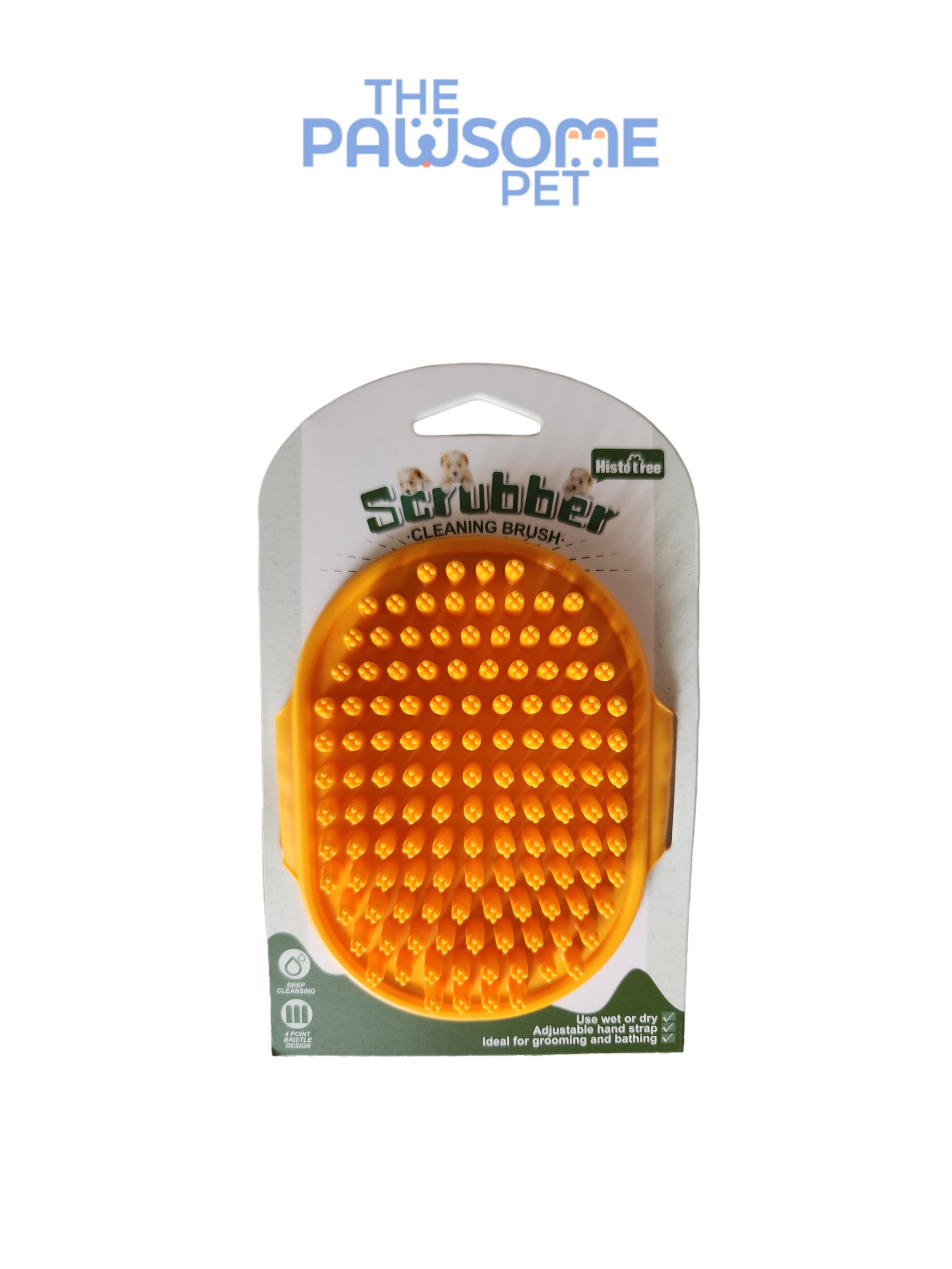 scrubber bath brush orange