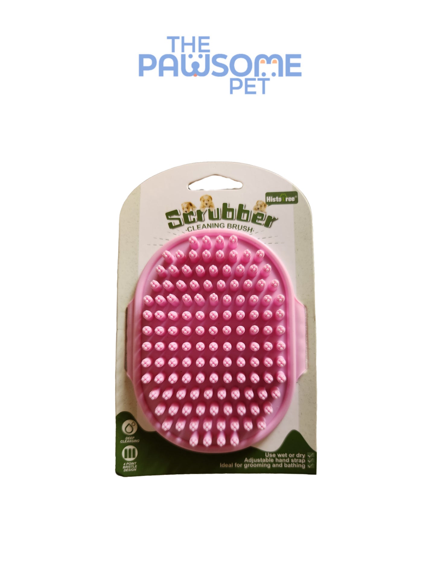 scrubber bath brush pink