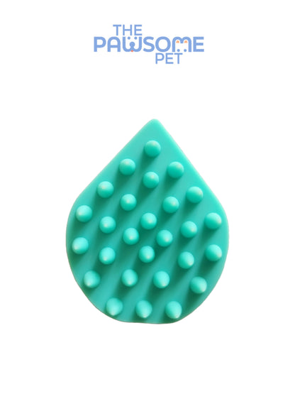 silicon bath brush green