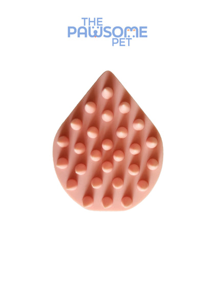 silicon bath brush pink