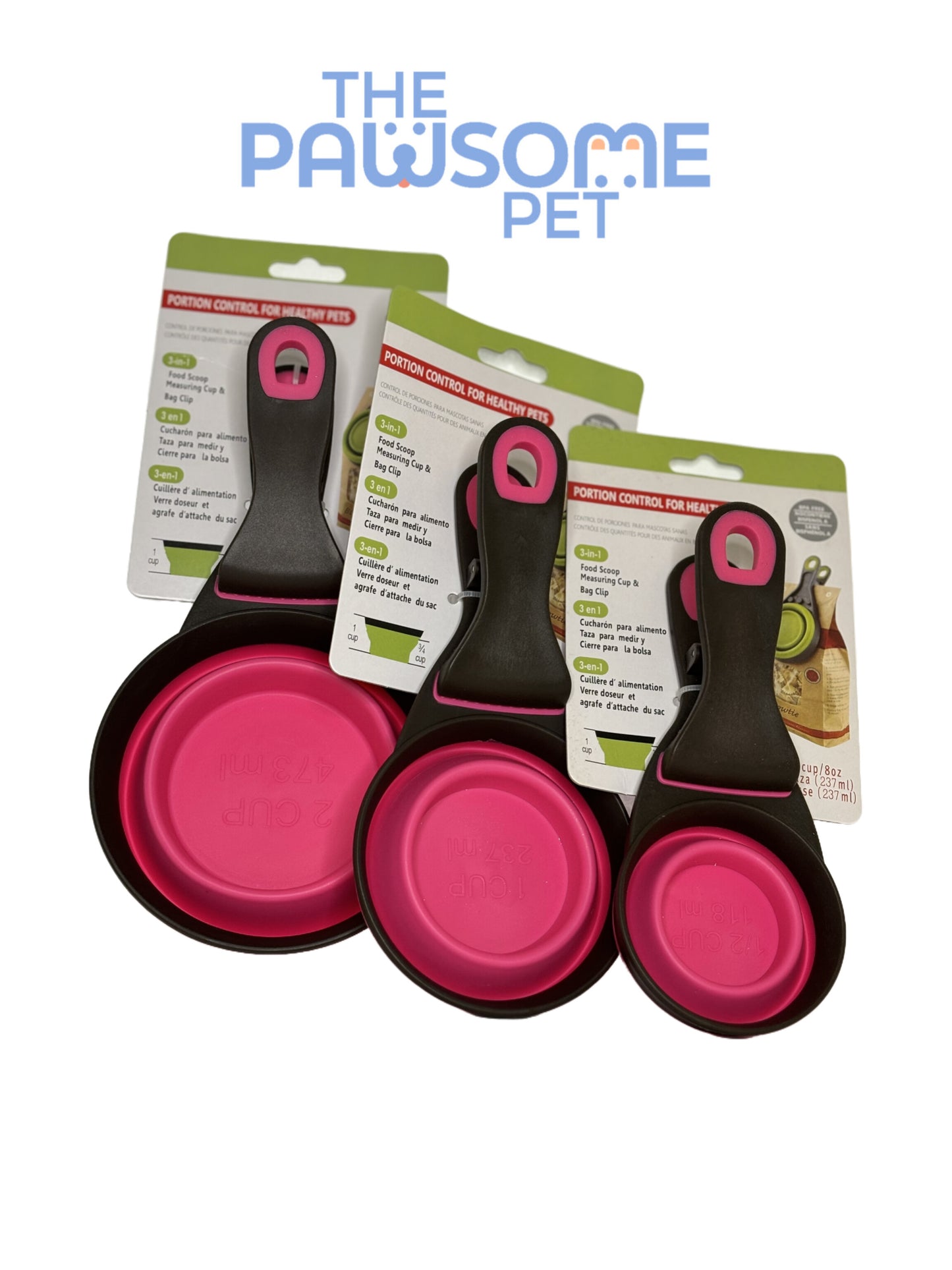SILICON FOOD SCOOP PINK