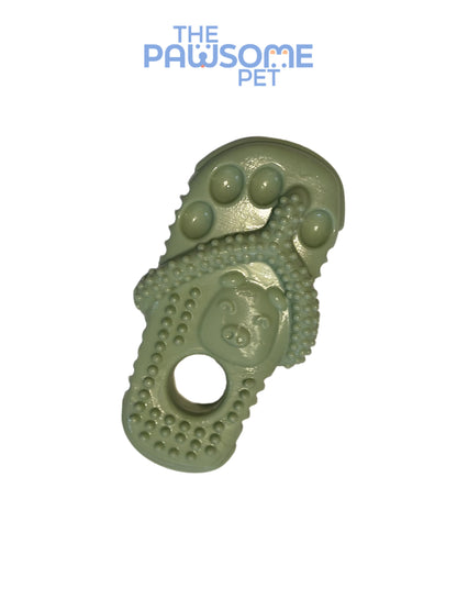 slipper dog toy green