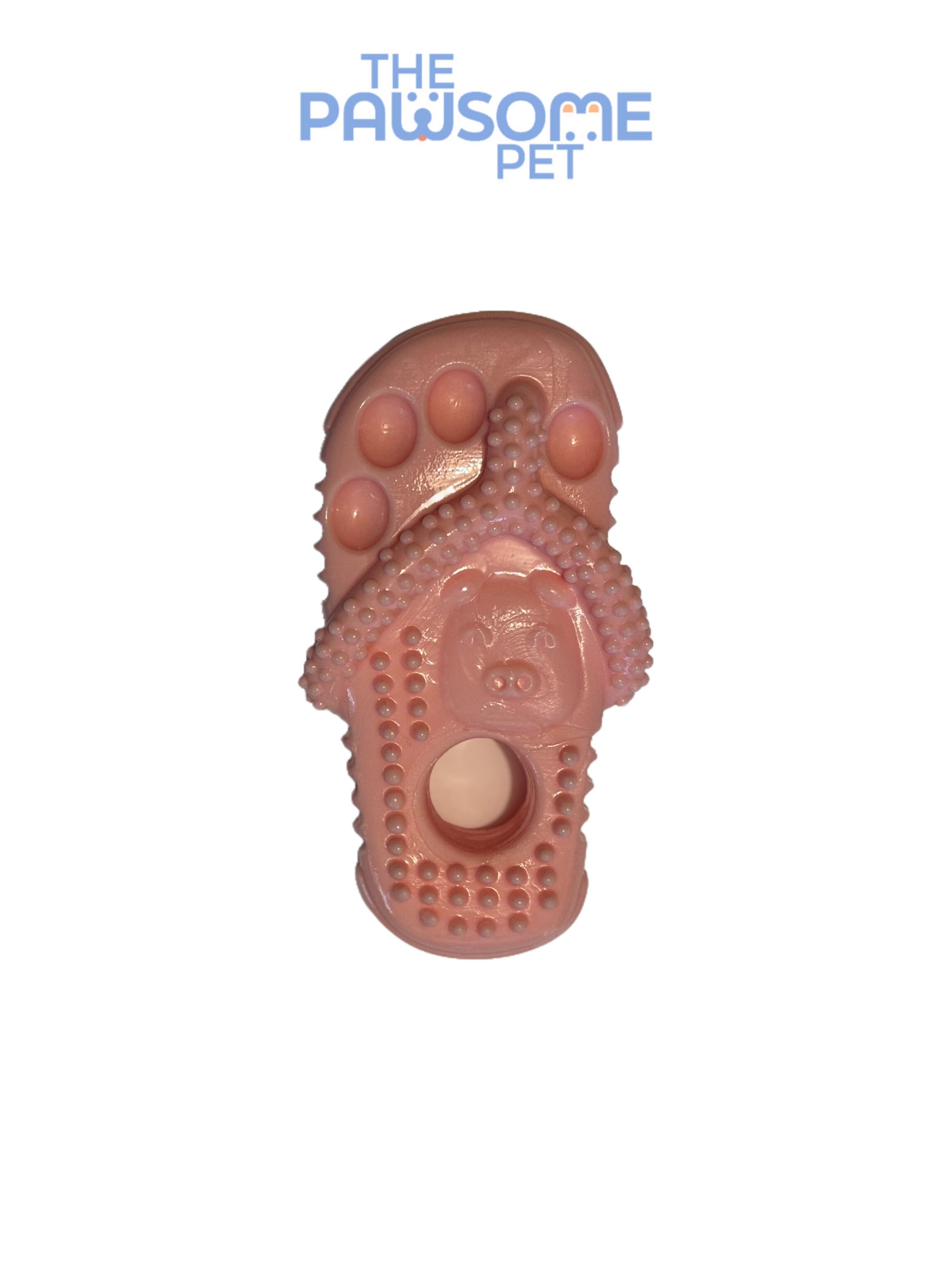slipper dog toy pink