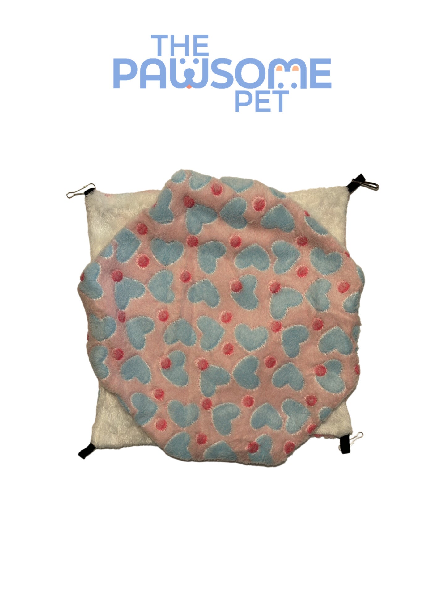 small pet hammock heart pink