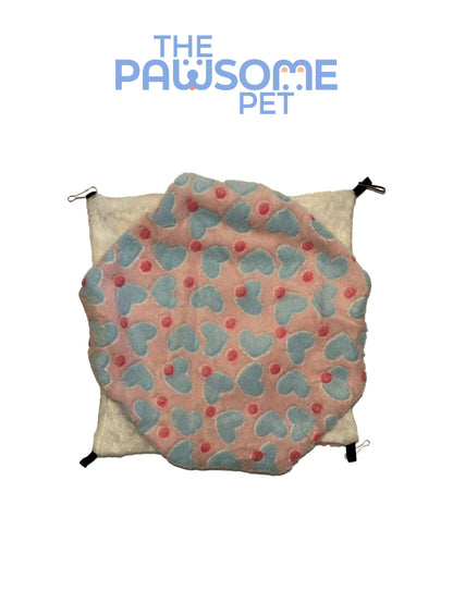 small pet hammock heart pink